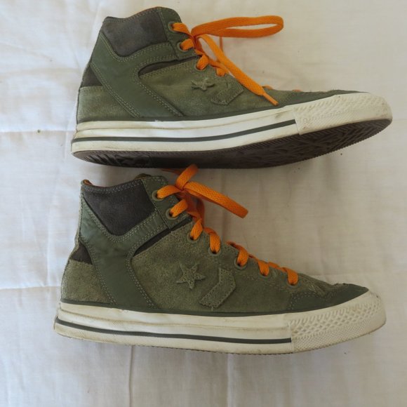 Converse Poorman Weapon Lichen Green Leather Unisex Shoes - Picture 3 of 6